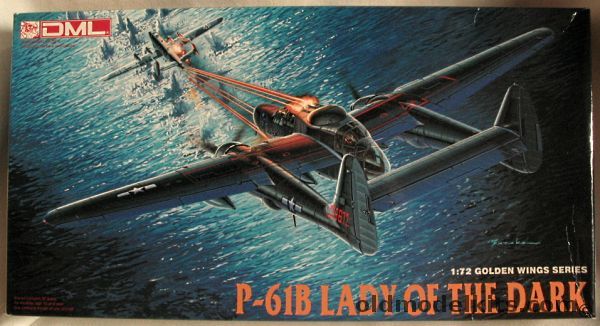 DML 1/72 Northrop P-61B 'Lady of the Dark' Black Widow, 5017 plastic model kit